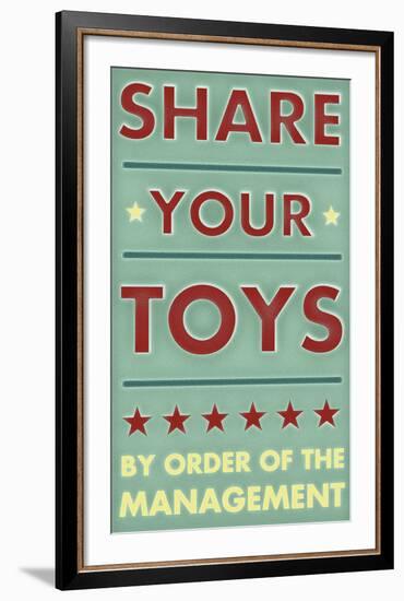 Share Your Toys-John W^ Golden-Framed Art Print