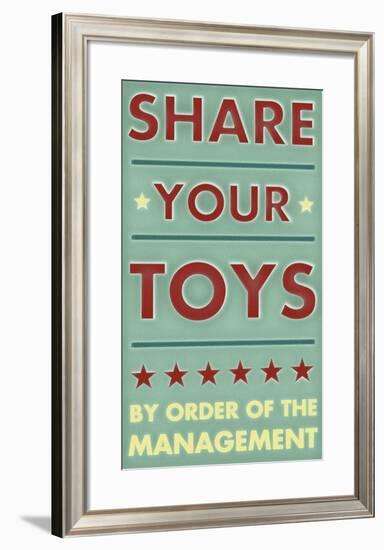 Share Your Toys-John W^ Golden-Framed Art Print