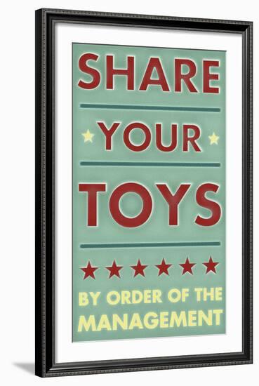 Share Your Toys-John W^ Golden-Framed Art Print