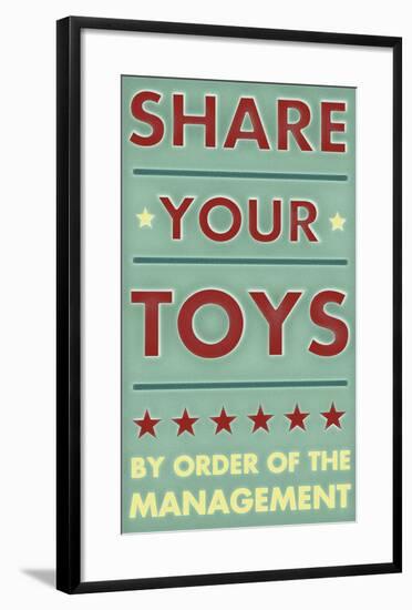 Share Your Toys-John W^ Golden-Framed Art Print