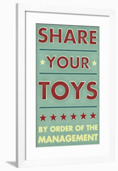 Share Your Toys-John W^ Golden-Framed Art Print