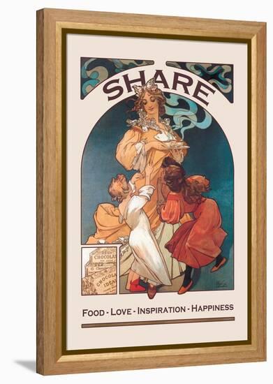 Share-Wilbur Pierce-Framed Stretched Canvas