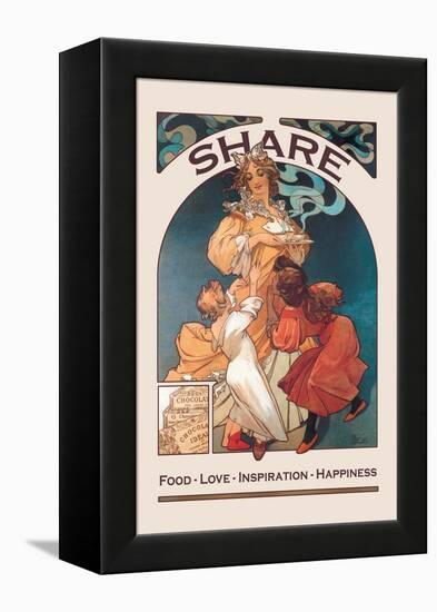 Share-Wilbur Pierce-Framed Stretched Canvas