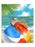 Beach Friends - Hermit Crab-Shari Warren-Art Print
