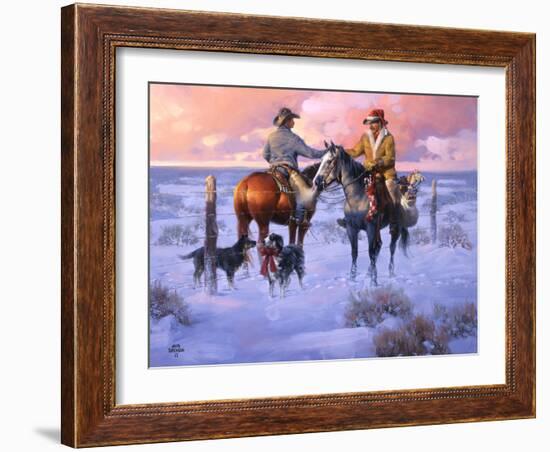 Sharin' Christmas with the Neighbors-Jack Sorenson-Framed Art Print