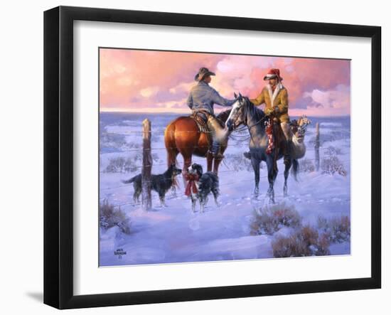 Sharin' Christmas with the Neighbors-Jack Sorenson-Framed Art Print