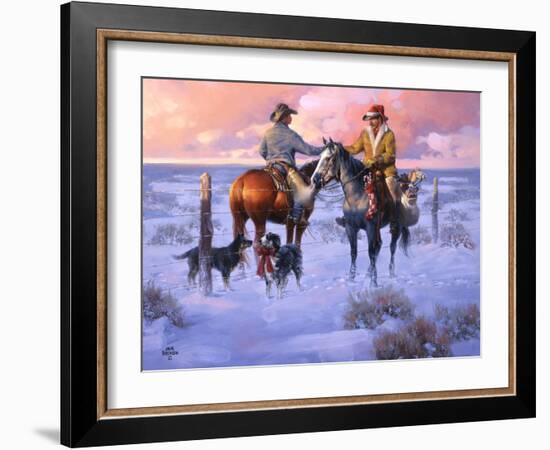 Sharin' Christmas with the Neighbors-Jack Sorenson-Framed Art Print