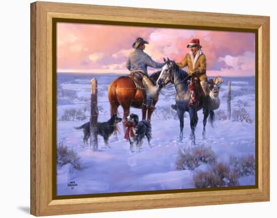 Sharin' Christmas with the Neighbors-Jack Sorenson-Framed Stretched Canvas