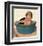 Sharing a Bath-Jessie Willcox Smith-Framed Art Print