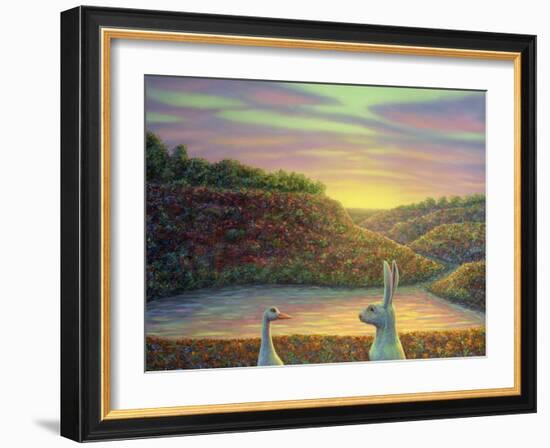 Sharing A Moment-James W Johnson-Framed Giclee Print