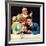 Sharing A Soda-Norman Rockwell-Framed Giclee Print