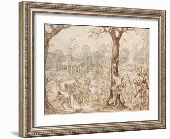 Sharing Out the Game, 1525-1535-Bernaert Van Orley-Framed Giclee Print