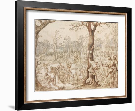 Sharing Out the Game, 1525-1535-Bernaert Van Orley-Framed Giclee Print