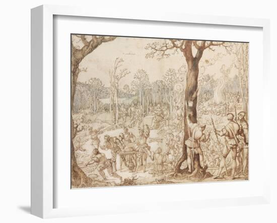 Sharing Out the Game, 1525-1535-Bernaert Van Orley-Framed Giclee Print