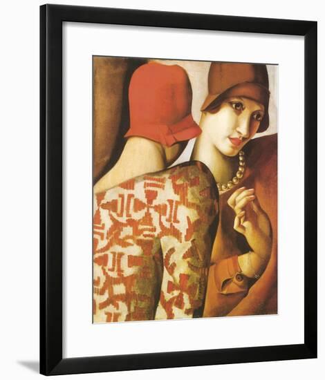 Sharing Secrets-Tamara de Lempicka-Framed Giclee Print