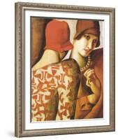 Sharing Secrets-Tamara de Lempicka-Framed Giclee Print