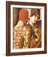 Sharing Secrets-Tamara de Lempicka-Framed Giclee Print