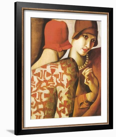 Sharing Secrets-Tamara de Lempicka-Framed Giclee Print