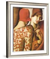 Sharing Secrets-Tamara de Lempicka-Framed Giclee Print