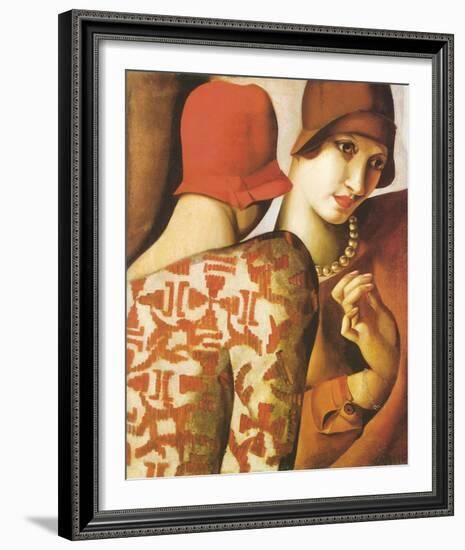 Sharing Secrets-Tamara de Lempicka-Framed Giclee Print