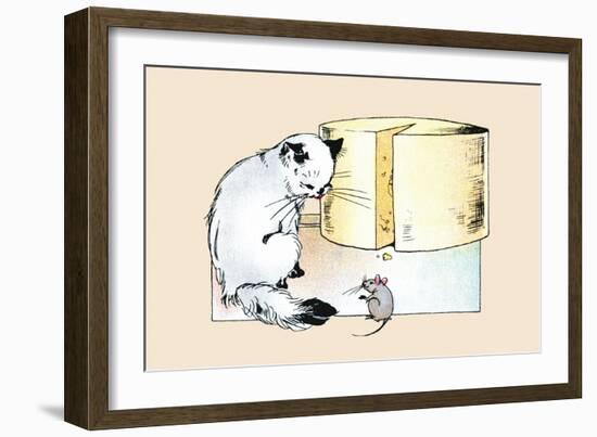 Sharing-null-Framed Art Print