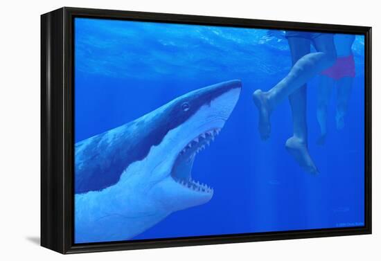 Shark Attack-Chris Butler-Framed Premier Image Canvas