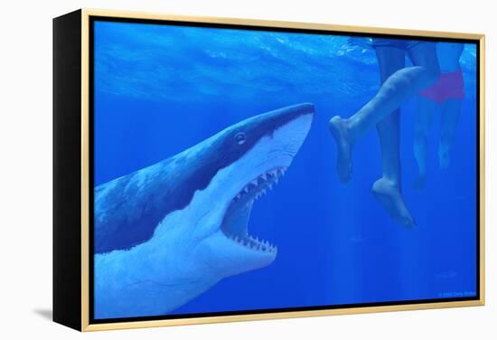 Shark Attack-Chris Butler-Framed Premier Image Canvas