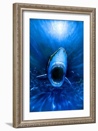 Shark Attack-Chris Butler-Framed Photographic Print