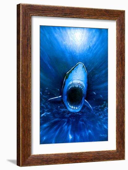 Shark Attack-Chris Butler-Framed Photographic Print