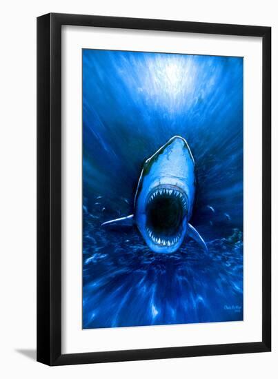 Shark Attack-Chris Butler-Framed Photographic Print