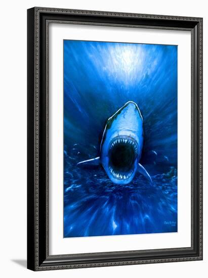 Shark Attack-Chris Butler-Framed Photographic Print