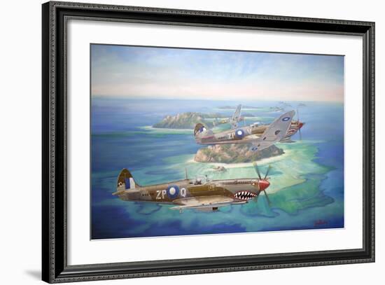 Shark Attack-John Bradley-Framed Giclee Print