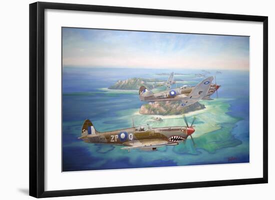 Shark Attack-John Bradley-Framed Giclee Print