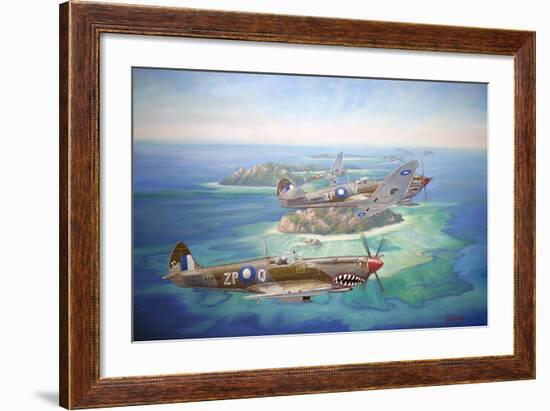 Shark Attack-John Bradley-Framed Giclee Print