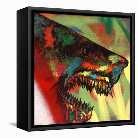 Shark Head Study 1-Shark Toof-Framed Stretched Canvas