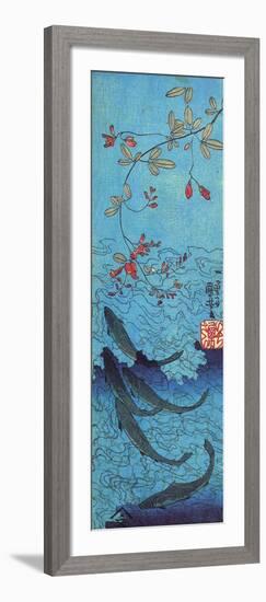 Sharks-Kuniyoshi Utagawa-Framed Giclee Print