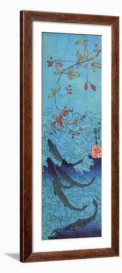 Sharks-Kuniyoshi Utagawa-Framed Giclee Print