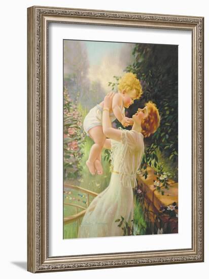 Sharon and Debbie-Mabel Rollins Harris-Framed Art Print