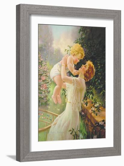 Sharon and Debbie-Mabel Rollins Harris-Framed Art Print