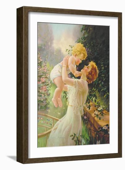 Sharon and Debbie-Mabel Rollins Harris-Framed Art Print