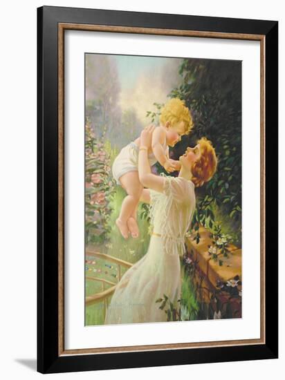 Sharon and Debbie-Mabel Rollins Harris-Framed Art Print