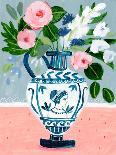 Mykonos Urn Bouquet Blue-Sharon Montgomery-Art Print
