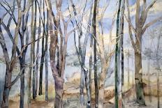 Autumn Birches III-Sharon Pitts-Framed Giclee Print