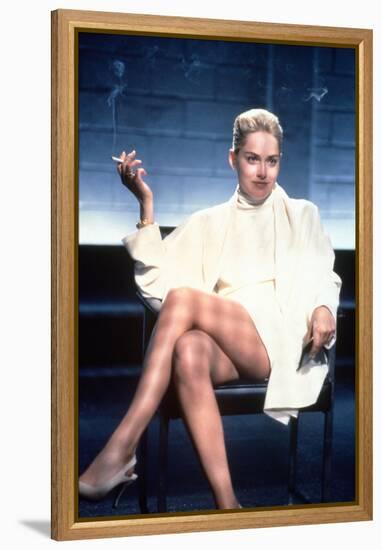 SHARON STONE. "Basic Instinct" [1992], directed by PAUL VERHOEVEN.-null-Framed Premier Image Canvas