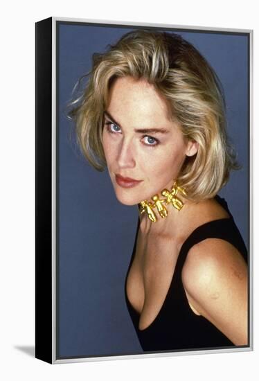 SHARON STONE. "Basic Instinct" [1992], directed by PAUL VERHOEVEN.-null-Framed Premier Image Canvas