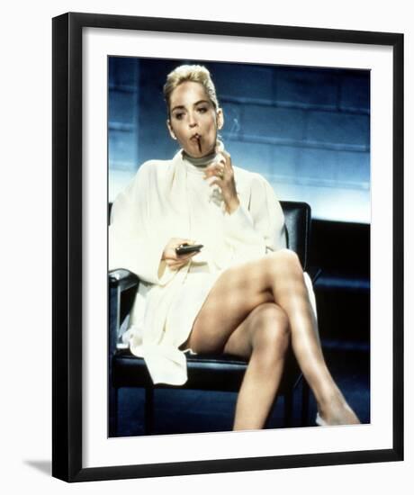 Sharon Stone, Basic Instinct (1992)-null-Framed Photo