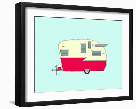 Shasta Airflyte-Annie Bailey Art-Framed Art Print