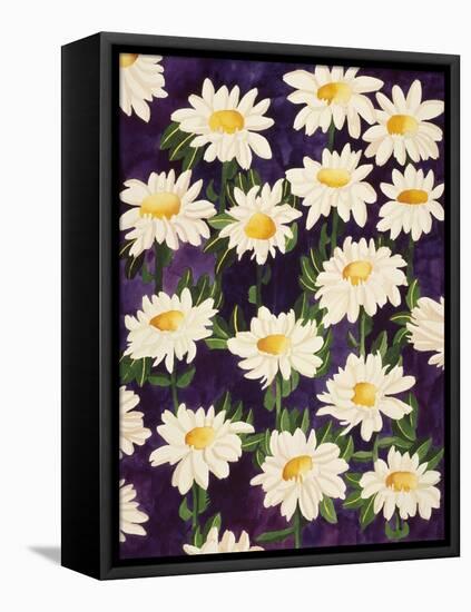 Shasta Daisies-Mary Russel-Framed Premier Image Canvas
