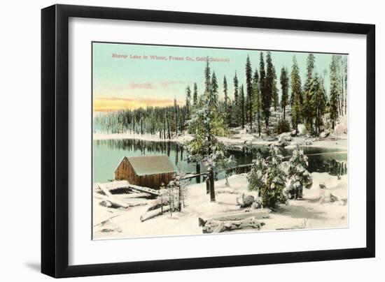 Shaver Lake, Fresno, California-null-Framed Art Print