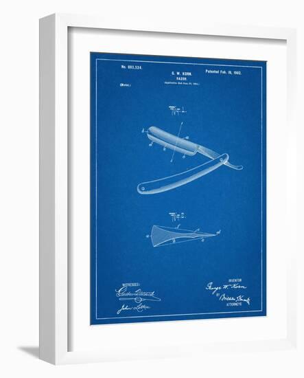 Shaving Razor Patent-null-Framed Art Print